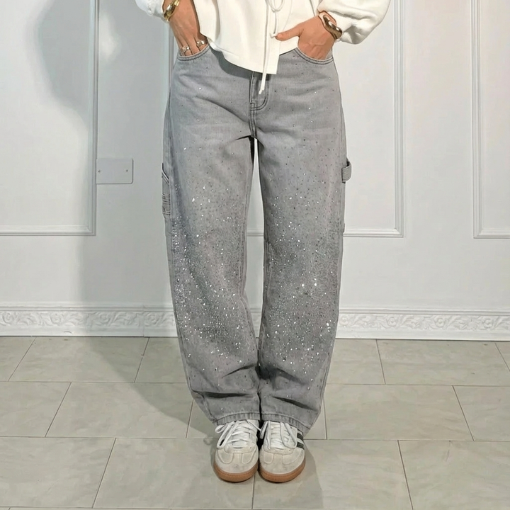 Magdalena™ – Modne jeansy z szeroką nogawką