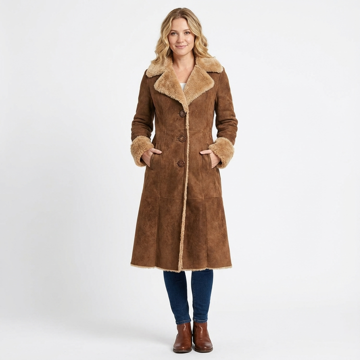 Elisabetta™ — Długi kożuch o vintage charakterze