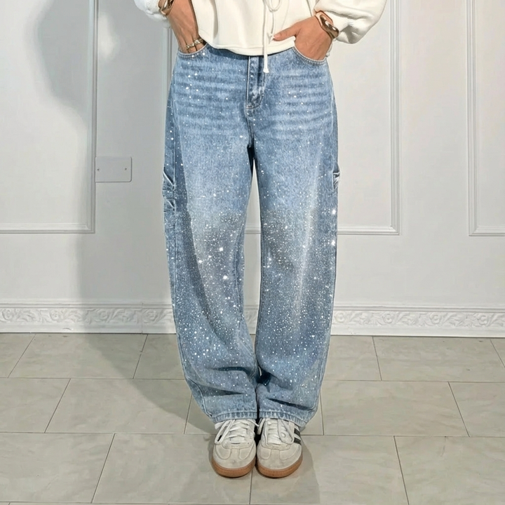 Magdalena™ – Modne jeansy z szeroką nogawką