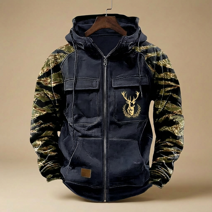 Wojciech™ – Minimalistyczna męska bluza z wieloma kieszeniami