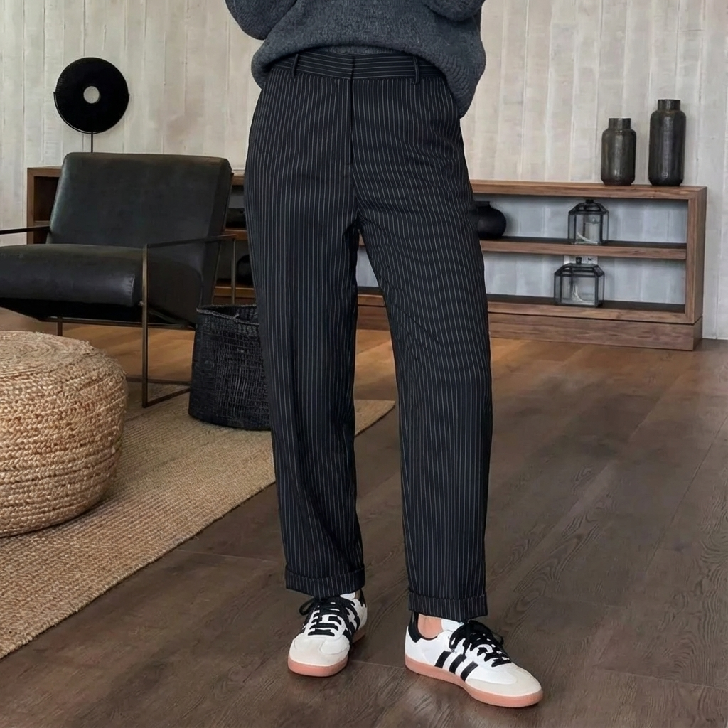 MATHILDA™ - ELEGANCKIE, PŁASZCZĄCE SPODNIE W PASKI