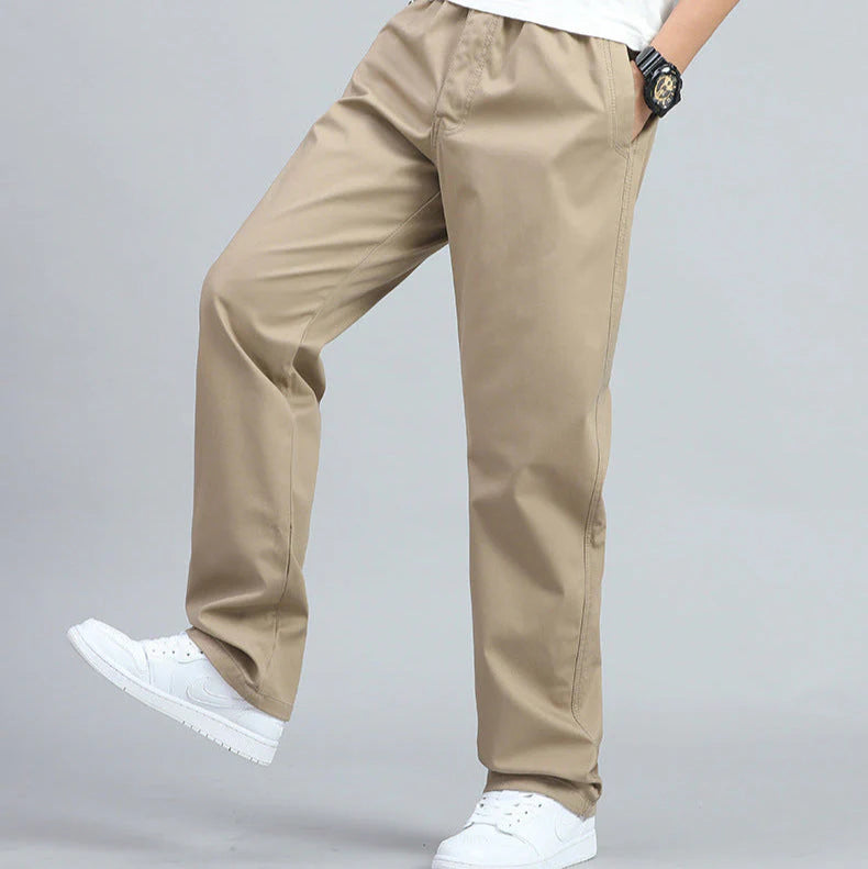 Luca™ – Męskie bawełniane spodnie z szeroką nogawką