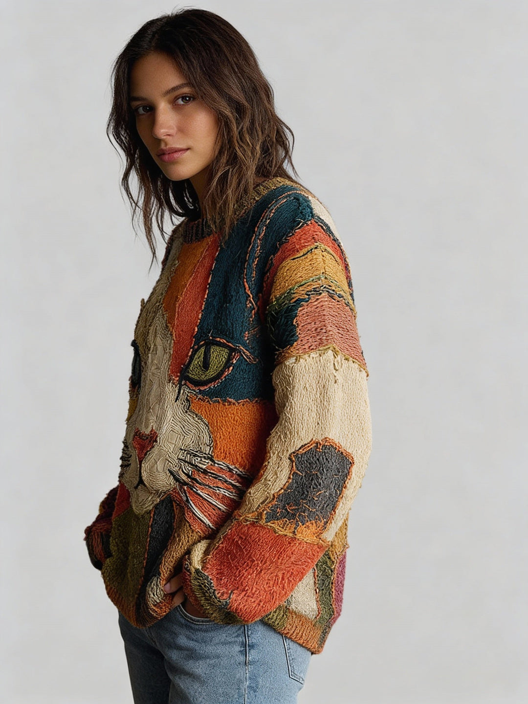 Zoja™ – Bluzka z nadrukiem kota